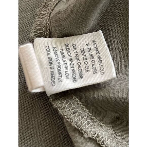 MUDD WOMENS TANK TOP CROCHET LACE CROPPED ARMY GREEN S - Picture 5 of 6